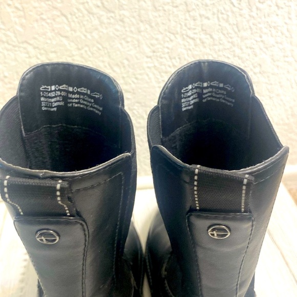 🔥Tamaris Leather Black Chelsea Boots - Picture 5 of 13